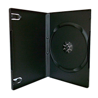 Футляр для DVD-2 (двойной) slim  (9mm)  черный, глянец  new    (100)