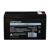 Аккумулятор свинцово-кислотный GoPower LA-1270 12V 7Ah T2/ F2 (1/5)