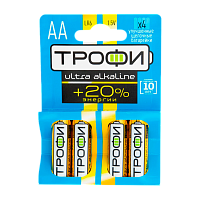 Батарейка Трофи Ultra LR6 AA Alkaline 1.5V (4/40/640/20480)