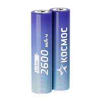 Аккумулятор Li-ion Космос 18650 SH2 2600mAh б/з (2/20/200)