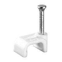 Скоба Volsten V02-6W-2-08-050 пластиковая плоская 8 мм (50шт.)
