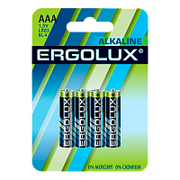 Батарейка Ergolux LR03 AAA BL4 Alkaline 1.5V (4/40/960)