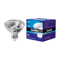 Лампа галогенная Camelion MR16 GU5.3 20W 2800К 220-240V софит 35мм прозрачная (1/5/200)