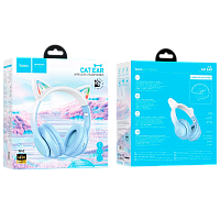 Наушники полноразмерные HOCO W42 Cat bluetooth 5.3 синий (1/42)