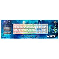 Клавиатура проводная Defender GK-172 white игровая USB 1.5м (1/20)