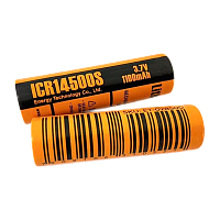 Аккумулятор ET ICR18350H 18.0*35.0, 1400мАч, Li-Ion
