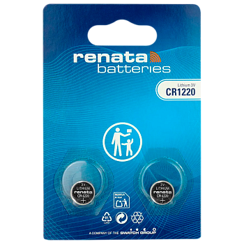 Батарейка Renata CR1220 BL2 Lithium 3V (2/20/200)