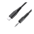 Кабель AUX Borofone BL18 Jack 3.5mm (m)-Type-C (m) 1.0м силикон черный (1/63/252)