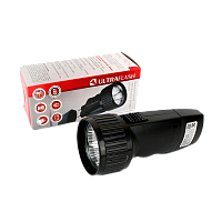 Фонарь туристический Ultraflash LED3859 0.4W 5LED от аккумулятора прямая подзарядка черный (1/108)