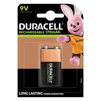 Аккумулятор предзаряженный RTU Duracell Крона 6HR61 BL1 NI-MH 170mAh (1/10/6160)