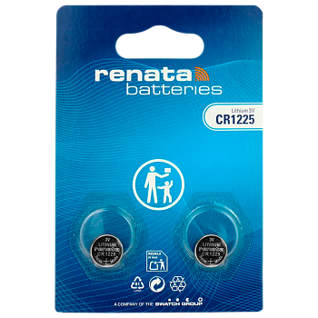 Батарейка Renata CR1225 BL2 Lithium 3V (2/20/200)