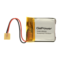 Аккумулятор Li-Pol GoPower LP852526 PK1 3.7V 500mAh с/з (1/10)