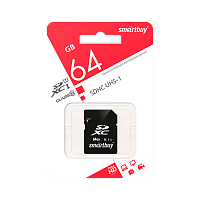 Карта памяти SD Smartbuy 64GB Class10 45 МБ/сек