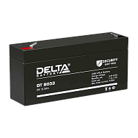 Аккумулятор свинцово-кислотный Delta DT 6033 (125) 6V 3.3Ah (1/20) 