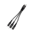Кабель HOCO X47 USB (m)-Lightning/Type-C/microUSB (m) 0.25м 2.4A нейлон черный (1/31/310)