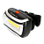 Фонарь налобный Ultraflash LED5380 3W COB от батареек IPX4 черный (1/50)