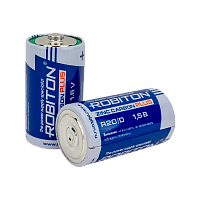 Батарейка Robiton Plus R20 D SH2 Zinc Carbon 1.5V (2/12/288)