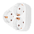 Сетевой переходник Старт 3р.С/З белый (1/30/60)