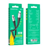 Кабель Borofone BX88 USB (m)-Type-C (m) 1м 3.0A ПВХ белый (1/360)