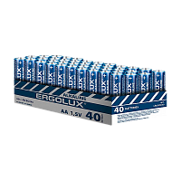 Батарейка Ergolux LR6 AA BOX40 Alkaline 1.5V (40/480)