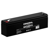 Аккумулятор свинцово-кислотный GENERAL SECURITY GSL2.3-12 12V 2.3Ah
