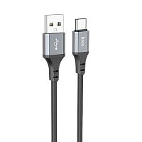 Кабель HOCO X86 USB (m)-microUSB (m) 1м 3.0A силикон красный (1/360)