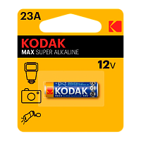 Батарейка Kodak MAX LR23/V23GA/A23/MN21 BL1 Alkaline 12V (1/60/240/21600)