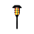 *Фонарь садовый Старт Маори Факел 2.3W 12LED от солнечной батареи IP44 датчик движения черный 