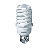 Лампа люминесцентная Navigator SF10 E14 11W 4000К 220-240V спираль (1/12/108)