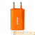 Сетевое З/У Smartbuy SATELLITE Combo 1USB 1.0A с кабелем microUSB оранжевый (1/60)