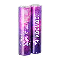Аккумулятор Li-ion Космос 18650 SH2 2200mAh б/з высокий ток (2/20/200)