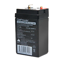 Аккумулятор свинцово-кислотный GoPower LA-430 4V 3Ah T0 в коробке