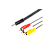 Кабель AUX Atcom Jack 3.5mm (m)-2xRCA (m) 1.5м силикон черный (1/10/200)