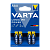 Батарейка Varta LONGLIFE POWER (HIGH ENERGY) LR03 AAA BL4 Alkaline 1.5V (4903) (4/40/200)
