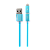 USB Кабель REMAX Aurora 2in1 (Micro-Iphone 5/6/7/SE) (1M, 2.1A) RC-020t Голубой