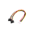 Кабель GoPower MOLEX (f)-2SATA (m) 0.2м PVC RoHS Premium Zip-Lock c подвесом (1/250)