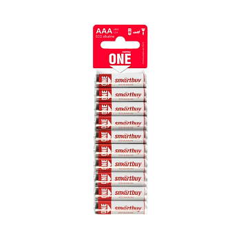 Батарейка Smartbuy ONE ECO LR03 AAA BL10 Alkaline 1.5V (10/300/600) 