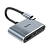 Переходник HOCO HB29 Type-C (m)-HDMI/VGA (f) серый (1/18/180)