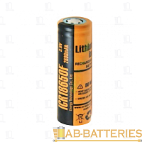 Аккумулятор ET ICR18650F-HT 2600мАч, с высоким "+"  18*65мм, Li-Ion