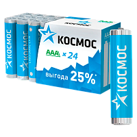 Батарейка Космос LR03 AAA BOX24 Alkaline 1.5V (24/480)