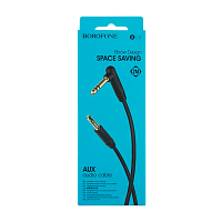 Кабель AUX Borofone BL4 Jack 3.5mm (m)-Jack 3.5mm (m) 2м ПВХ черный (1/63/252)