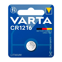 Батарейка Varta ELECTRONICS CR1216 BL1 Lithium 3V (6216) (1/10/100)