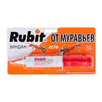 Гель от муравьев Рубит Зиндан 30г шприц (1/20)