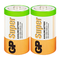 Батарейка GP Super LR20 D SH2 Alkaline 1.5V (2/20/120) R