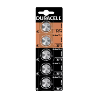 Батарейка Duracell CR2016 BL5 Lithium 3V (5/20/200)