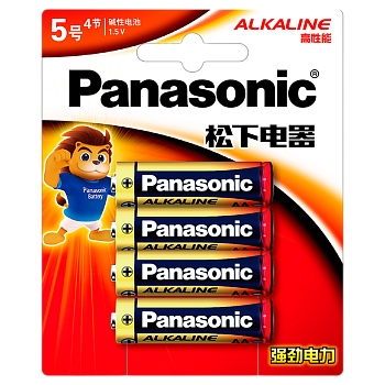Батарейка Panasonic LR6 AA BL4 Alkaline 1.5V CN (Китай) (4/48/192)