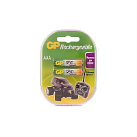 Аккумулятор бытовой GP HR03 AAA BL2 NI-MH 950mAh в бумажной упаковке (2/28/224)