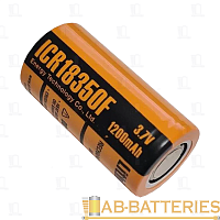 Аккумулятор Li-ion ET ICR18350F Б/УП 1200mAh без защиты