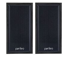 Колонки 2.0 Perfeo CABINET Jack 3.5мм черное дерево (1/30)