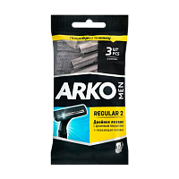 Бритва одноразовая Arko "MEN Regular 2" 2 лезвия 3шт. (1/40)